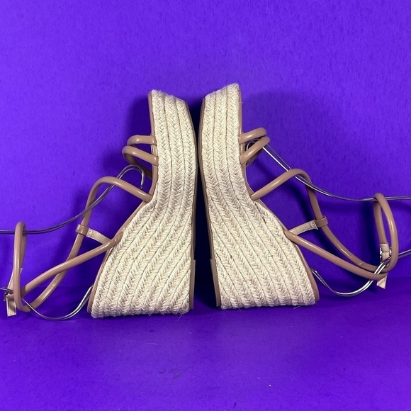 BP. Women's Nude Cohan Espadrille Platform Wedge‎ Strappy Sandal Size 9.5-NEW - Picture 5 of 7